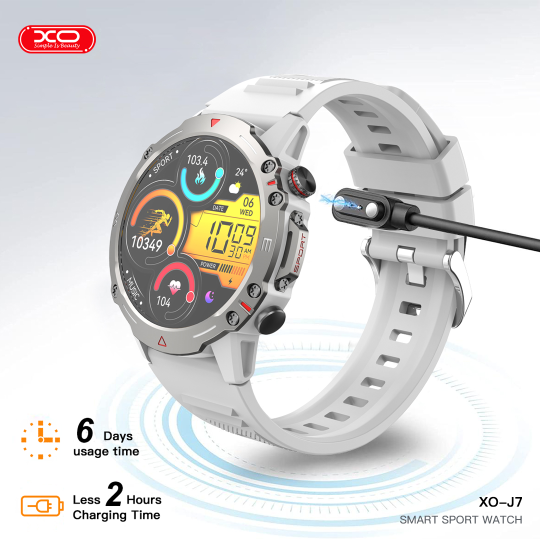 XO J7 Amoled Star Round Smart Sports Call Watch (Γκρι) XO J7 Amoled Star Round Smart Sports Call Watch (Γκρι) - Image 4