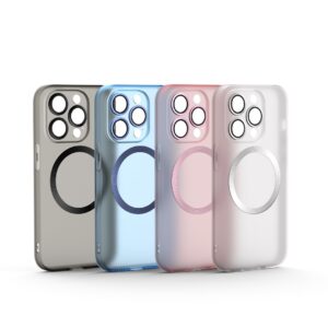 XO-K22 iPhone15 Pro Max 6.7" Δακτύλιος TPU θήκη Μπλε