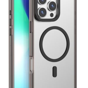 XO K30 iP 16 plus/15 plus 6.7" TPU Ακρυλική Θήκη με Ενσωματομένο Μαγνήτη Μαύρο