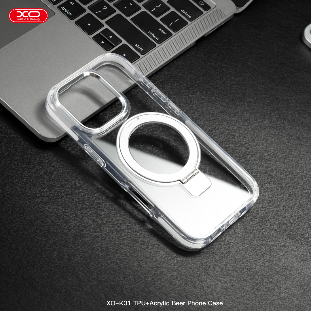 XO K31 iP 16 Pro Max 6,9" TPU+Ακρυλική Μαγνητική Θήκη Τηλεφώνου Λευκό XO K31 iP 16 Pro Max 6,9" TPU+Ακρυλική Μαγνητική Θήκη Τηλεφώνου Λευκό - Image 3