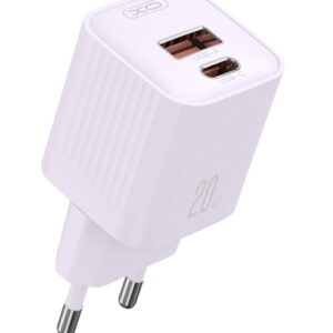 XO L147 (EU) Φορτιστής PD 1USB-A+1USB-C Μωβ