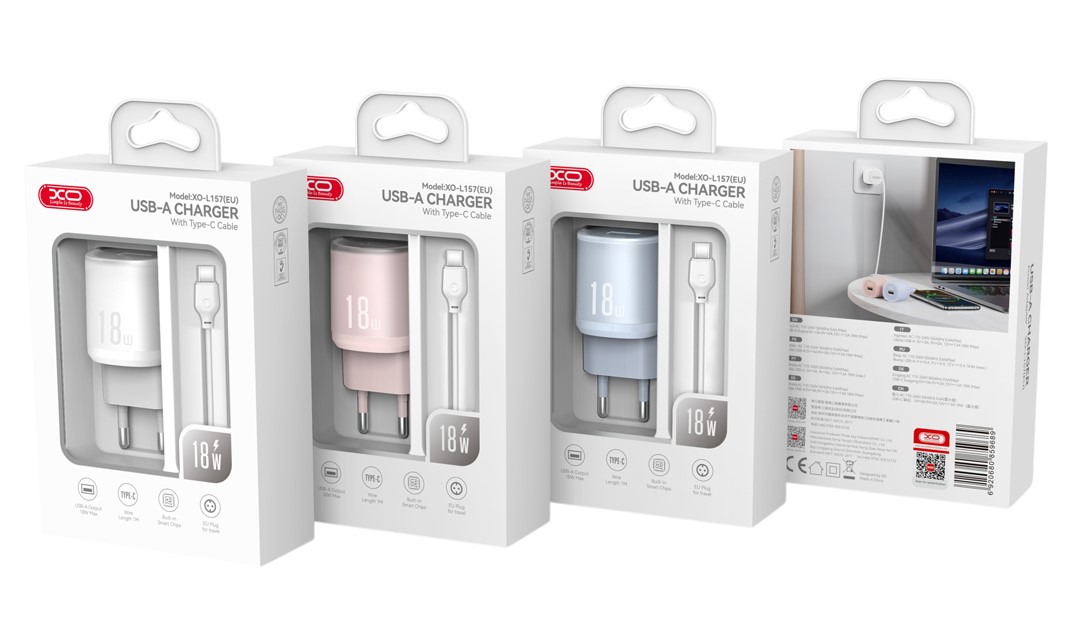 XO L157(EU) QC3.0 18W Φορτιστής με Καλώδιο Micro Μπλε XO L157(EU) QC3.0 18W Φορτιστής με Καλώδιο Micro Μπλε - Image 2