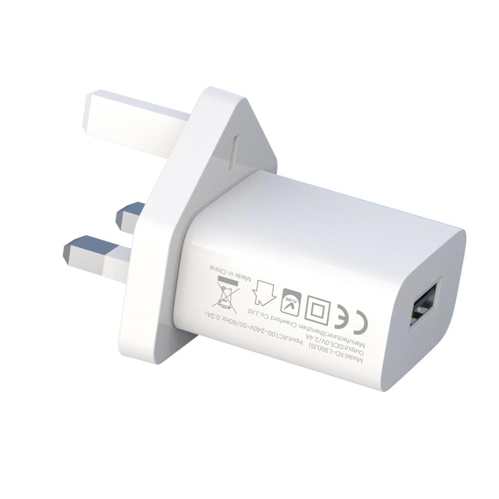 XO L99 (UK) Φορτιστής με Καλώδιο Type-C 2.4A XO L99 (UK) Φορτιστής με Καλώδιο Type-C 2.4A - Image 3