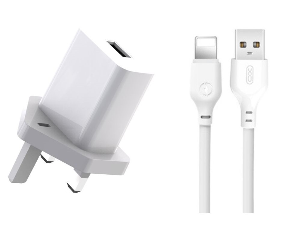 XO L99 Φορτιστής UK με Καλώδιο Lightning 2.4A XO L99 Φορτιστής UK με Καλώδιο Lightning 2.4A