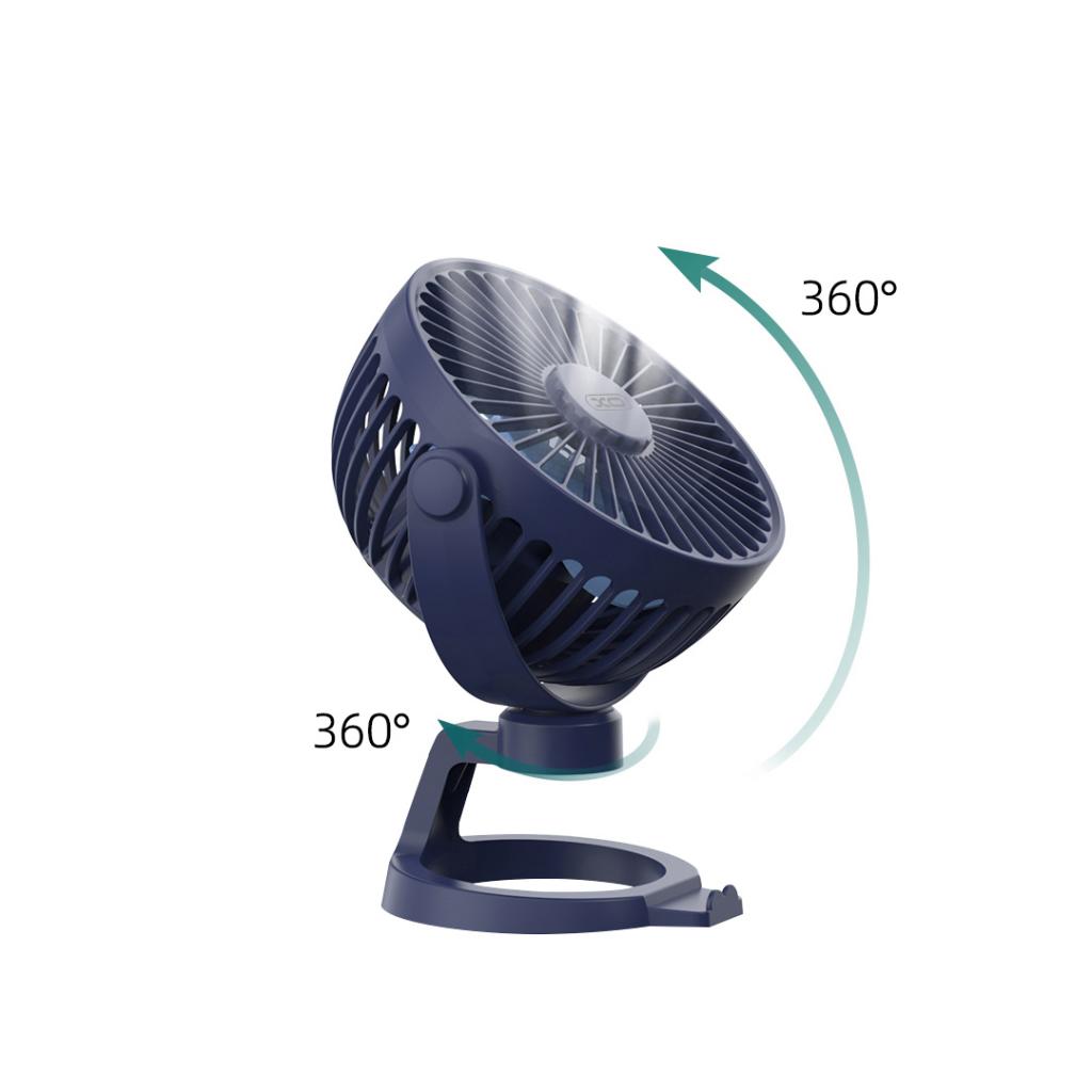 XO MF78 Επιτραπέζιος Ανεμιστήρας 4 ιντσών 1200mAh Άσπρο XO MF78 Επιτραπέζιος Ανεμιστήρας 4 ιντσών 1200mAh Άσπρο - Image 4