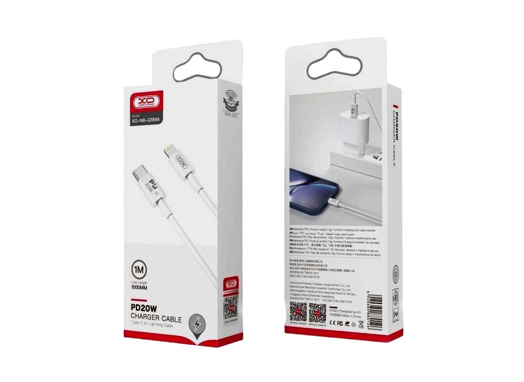 XO NB-Q189A PD 20W Καλώδιο Φόρτισης + Data Type-C σε Lightning 1m XO NB-Q189A PD 20W Καλώδιο Φόρτισης + Data Type-C σε Lightning 1m - Image 6
