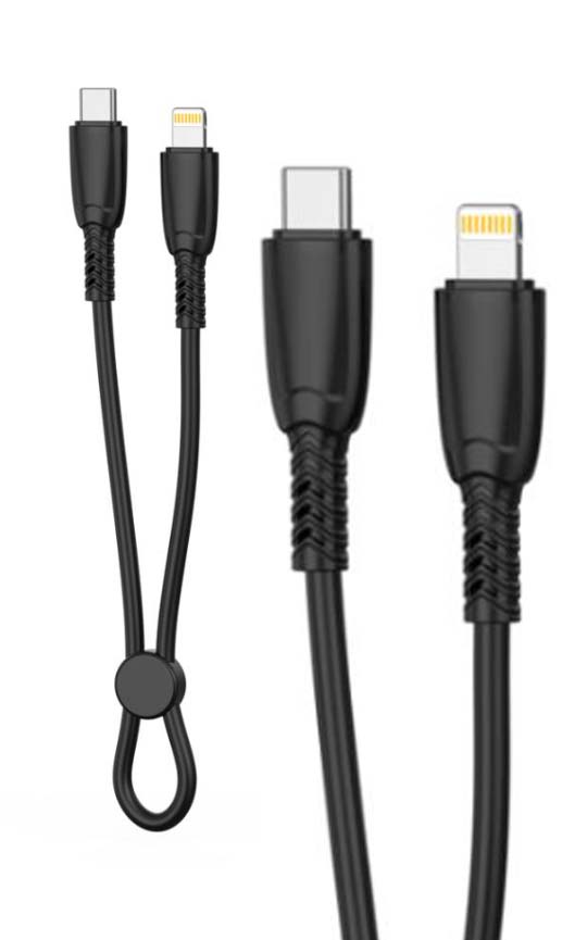 XO NB-Q248A Καλώδιο Φόρτισης + Data Suluo Series Type-c to Lightning 27W L=25cm Μαύρο XO NB-Q248A Καλώδιο Φόρτισης + Data Suluo Series Type-c to Lightning 27W L=25cm Μαύρο