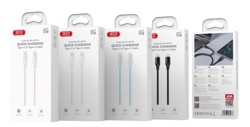 XO NB-Q291A Braided Lightning σε Type-c 27W Καλώδιο Μαύρο XO NB-Q291A Braided Lightning σε Type-c 27W Καλώδιο Μαύρο - Image 2