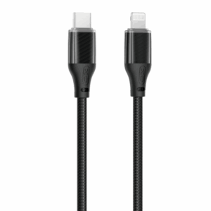 XO NB-Q291A Braided Lightning σε Type-c 27W Καλώδιο Μαύρο
