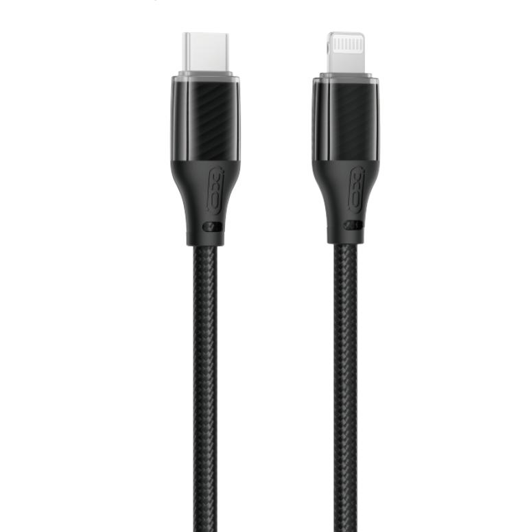XO NB-Q291A Braided Lightning σε Type-c 27W Καλώδιο Μαύρο XO NB-Q291A Braided Lightning σε Type-c 27W Καλώδιο Μαύρο