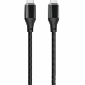 XO NB-Q291B Braided Type-c σε Type-c 60W Καλώδιο Δεδομένων Μαύρο