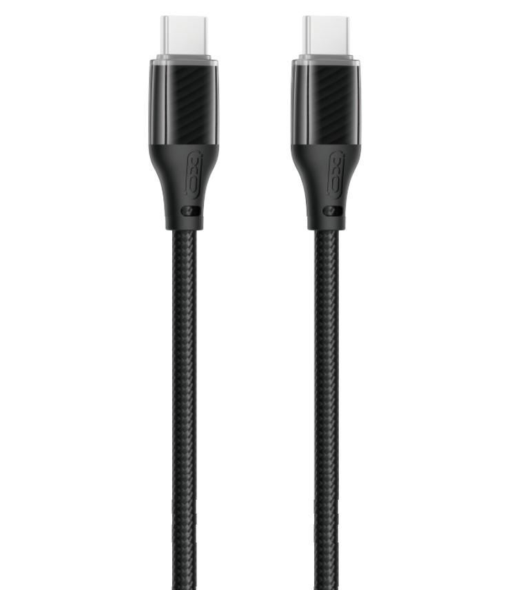 XO NB-Q291B Braided Type-c σε Type-c 60W Καλώδιο Δεδομένων Μαύρο XO NB-Q291B Braided Type-c σε Type-c 60W Καλώδιο Δεδομένων Μαύρο