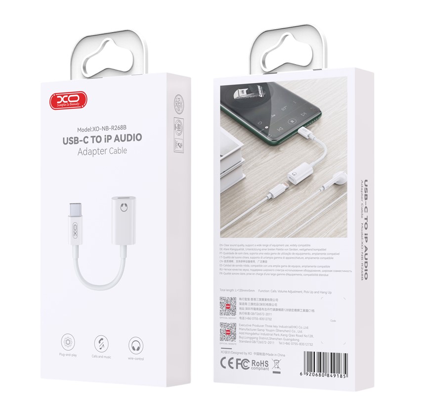 XO NB-R268B Καλώδιο Ήχου Type-c σε Lightning XO NB-R268B Καλώδιο Ήχου Type-c σε Lightning - Image 4