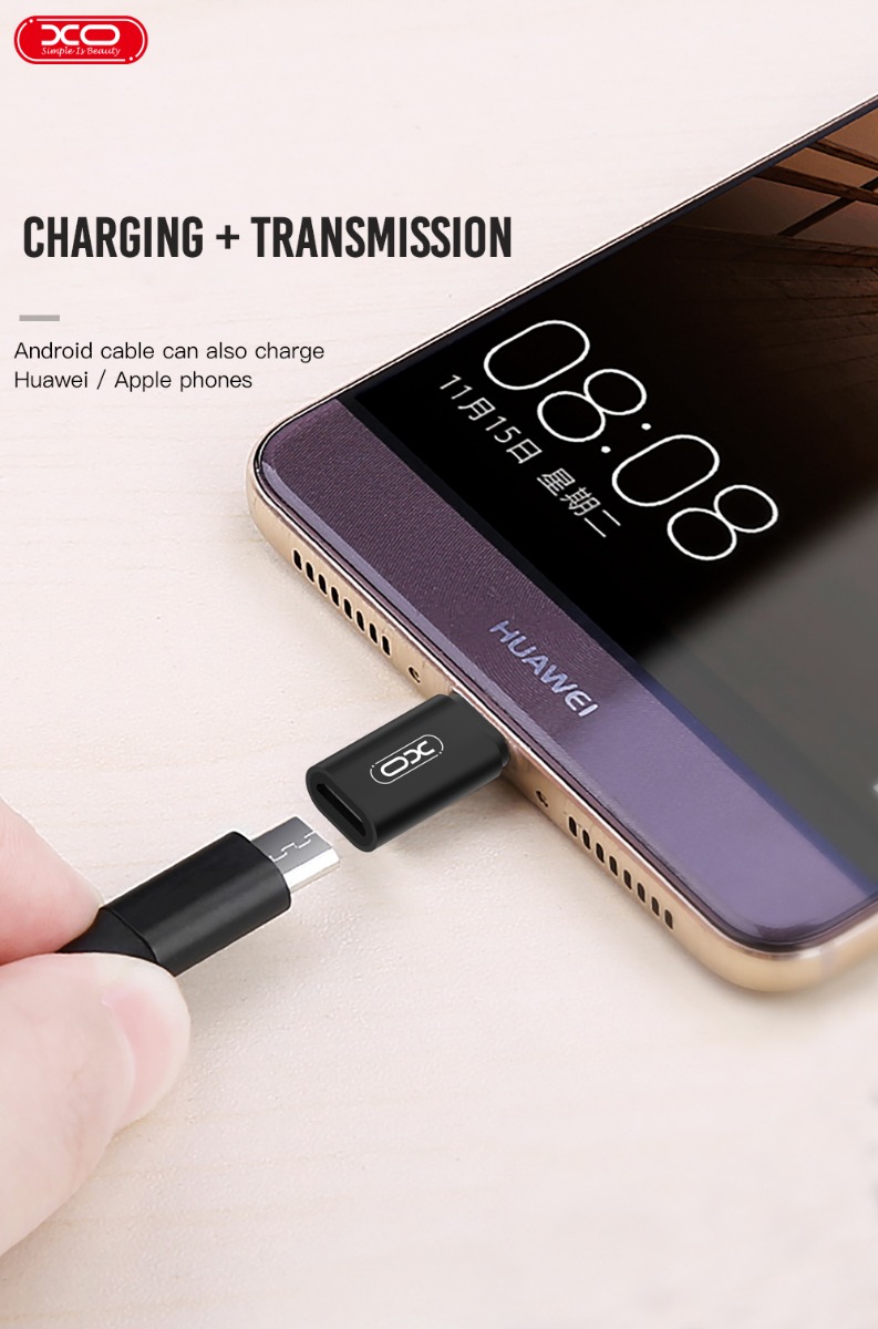 XO NB130 USB Αντάπτορας Micro σε Lightning XO NB130 USB Αντάπτορας Micro σε Lightning - Image 2