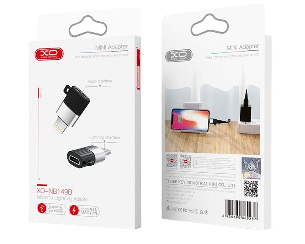 XO NB149-B Αντάπτορας Micro σε Lightning XO NB149-B Αντάπτορας Micro σε Lightning - Image 2