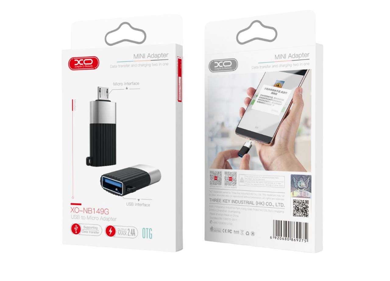 XO NB149-G Αντάπτορας USB 2.0 σε Micro XO NB149-G Αντάπτορας USB 2.0 σε Micro - Image 2