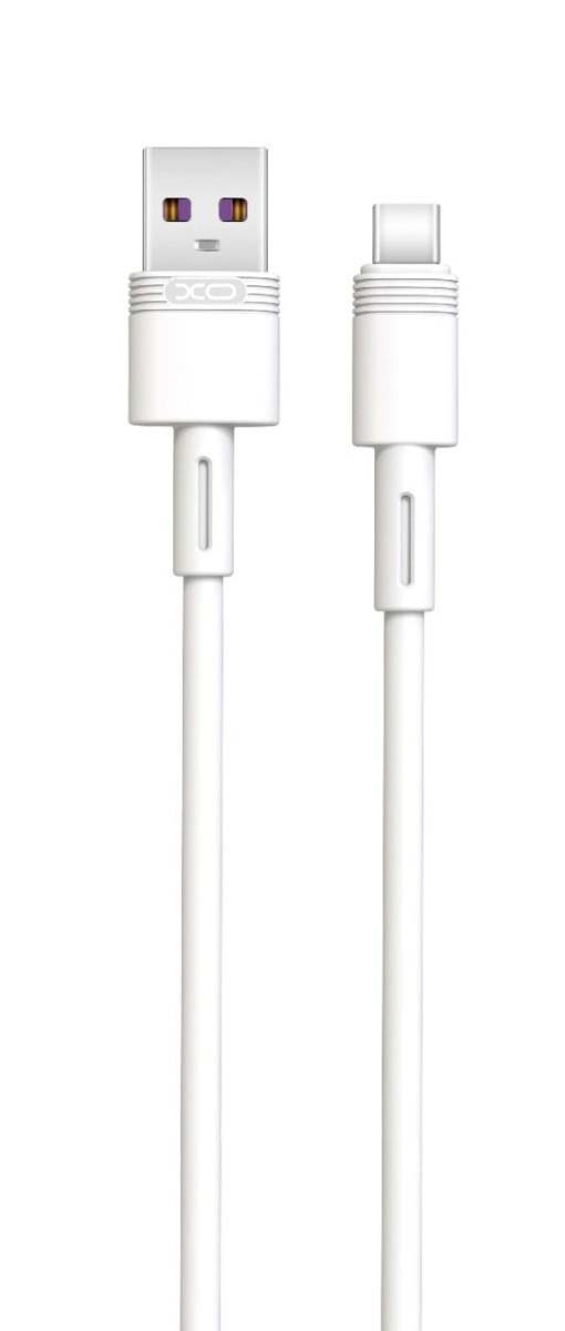 XO NB166 5A Καλώδιο Ταχείας Φόρτισης Type-C Λευκό 1m XO NB166 5A Καλώδιο Ταχείας Φόρτισης Type-C Λευκό 1m