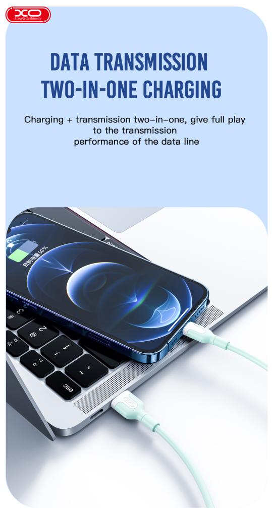 XO NB212 2.1A USB Καλώδιο Φόρτισης για Micro Μαύρο XO NB212 2.1A USB Καλώδιο Φόρτισης για Micro Μαύρο - Image 3