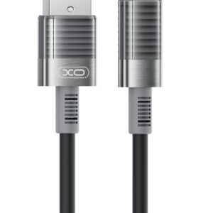 XO NB282 Καλώδιο Γρήγορης Φόρτισης Σιλικόνης 6A Type-C Μαύρο