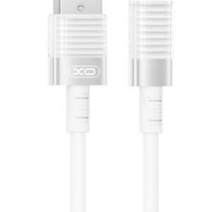 XO NB282 Καλώδιο Γρήγορης Φόρτισης Σιλικόνης 6A Type-C λευκό