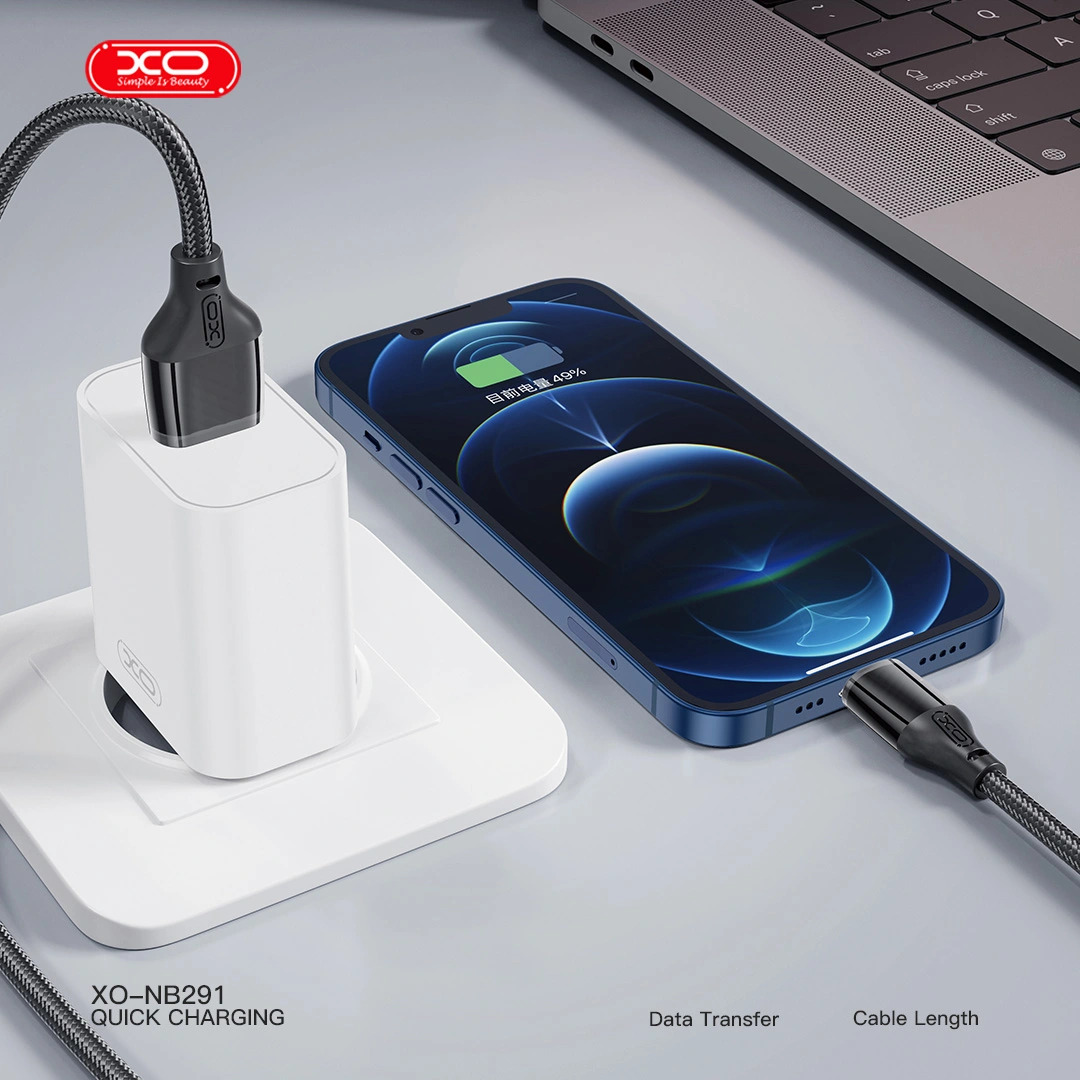 XO NB291 Καλώδιο Φόρτισης & Μεταφοράς Δεδομένων Lightning Braided 6A Μαύρο XO NB291 Καλώδιο Φόρτισης & Μεταφοράς Δεδομένων Lightning Braided 6A Μαύρο - Image 5