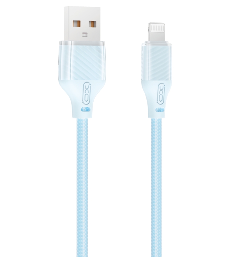 XO NB291 Καλώδιο Φόρτισης & Μεταφοράς Δεδομένων USB-A σε Lighting Πλεκτό 6A Μπλε 1m XO NB291 Καλώδιο Φόρτισης & Μεταφοράς Δεδομένων USB-A σε Lighting Πλεκτό 6A Μπλε 1m