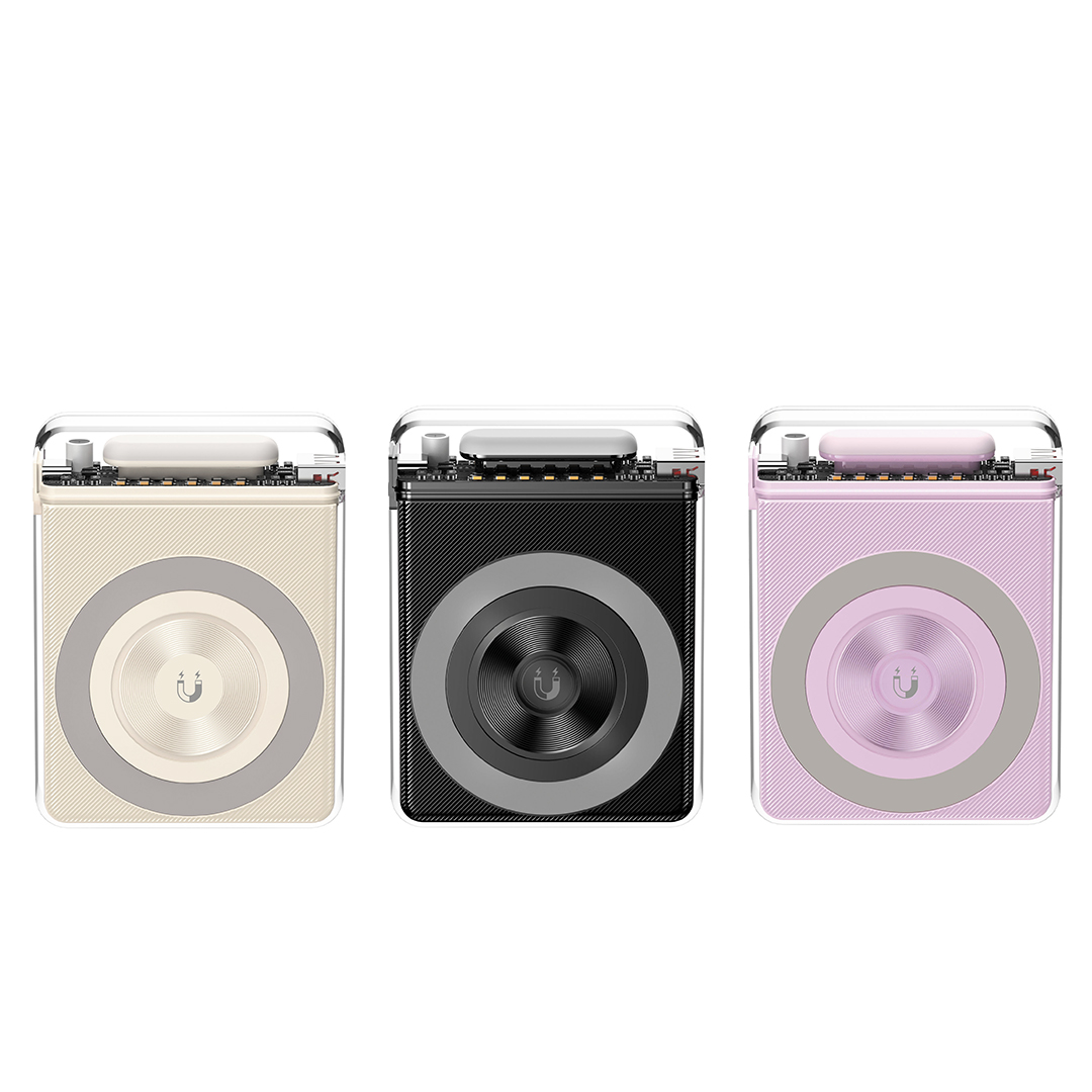 XO PR226 Mini Transparent Light Display Magnetic Absorption Fast Charging 10000mAh (Purple) XO PR226 Mini Transparent Light Display Magnetic Absorption Fast Charging 10000mAh (Purple) - Image 4