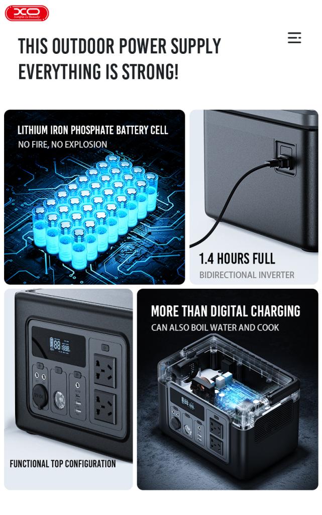 XO PSA-700 Power station 192000mAh/614Wh XO PSA-700 Power station 192000mAh/614Wh - Image 8