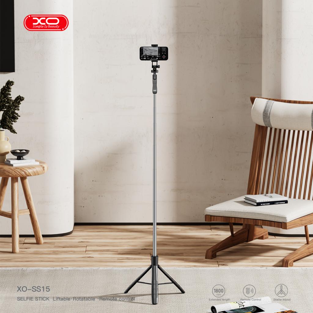 XO SS15 Bluetooth Selfie Stick με Ενισχυμένο Στήριγμα με τρία πόδια 1.8m XO SS15 Bluetooth Selfie Stick με Ενισχυμένο Στήριγμα με τρία πόδια 1.8m - Image 5