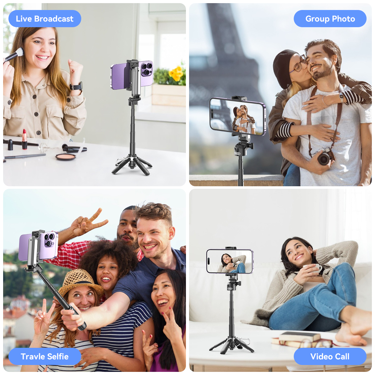 XO SS21 Πολυλειτουργικό Mini Bluetooth Selfie Stick 4 σε 1 XO SS21 Πολυλειτουργικό Mini Bluetooth Selfie Stick 4 σε 1 - Image 13