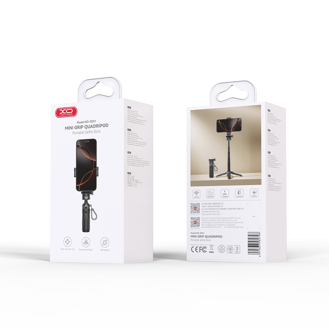 XO SS21 Πολυλειτουργικό Mini Bluetooth Selfie Stick 4 σε 1 XO SS21 Πολυλειτουργικό Mini Bluetooth Selfie Stick 4 σε 1 - Image 6