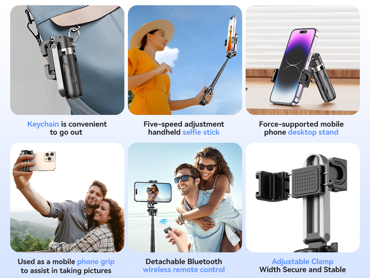 XO SS21 Πολυλειτουργικό Mini Bluetooth Selfie Stick 4 σε 1 XO SS21 Πολυλειτουργικό Mini Bluetooth Selfie Stick 4 σε 1 - Image 8