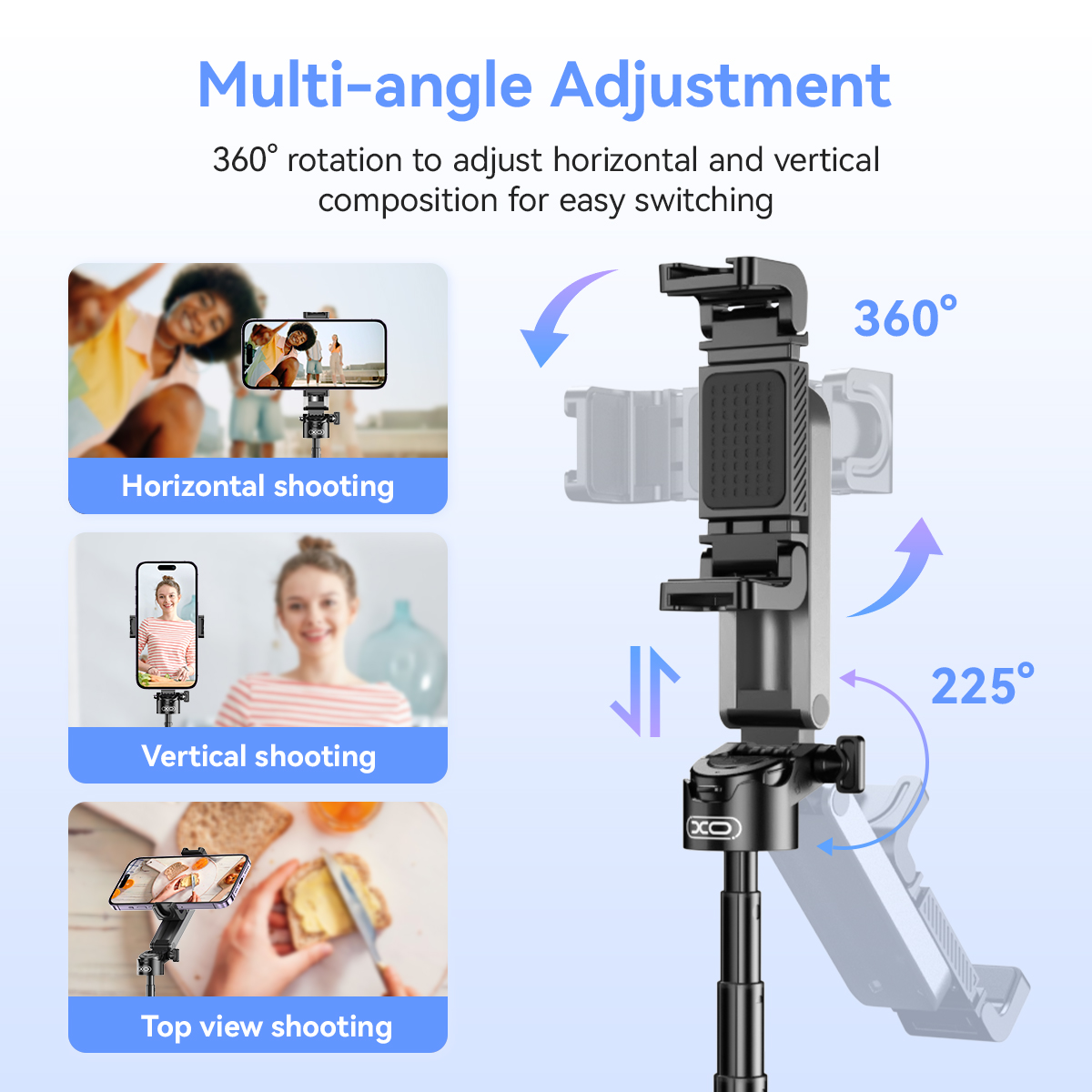 XO SS21 Πολυλειτουργικό Mini Bluetooth Selfie Stick 4 σε 1 XO SS21 Πολυλειτουργικό Mini Bluetooth Selfie Stick 4 σε 1 - Image 10