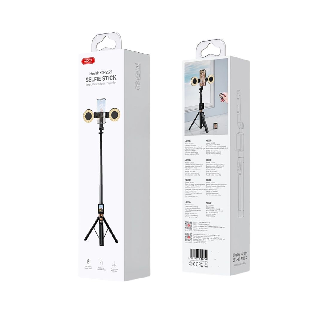 XO SS23 Smart Bluetooth Selfie Stick με 2 Φώτα XO SS23 Smart Bluetooth Selfie Stick με 2 Φώτα - Image 2