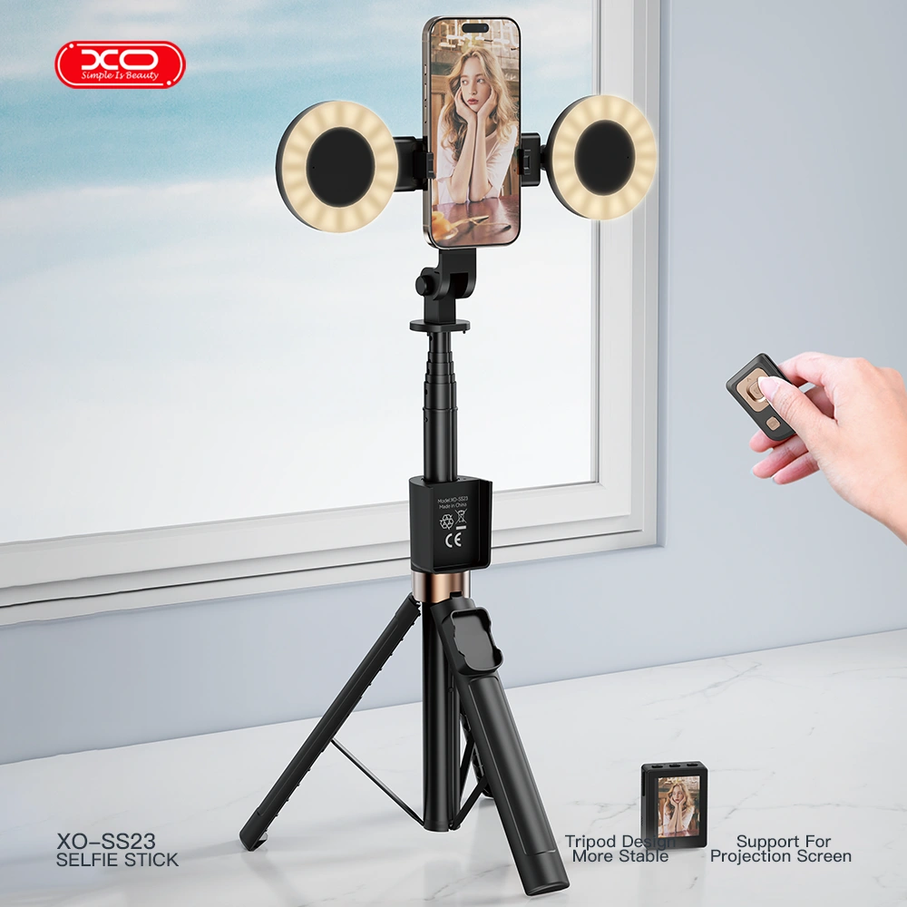 XO SS23 Smart Bluetooth Selfie Stick με 2 Φώτα XO SS23 Smart Bluetooth Selfie Stick με 2 Φώτα - Image 7