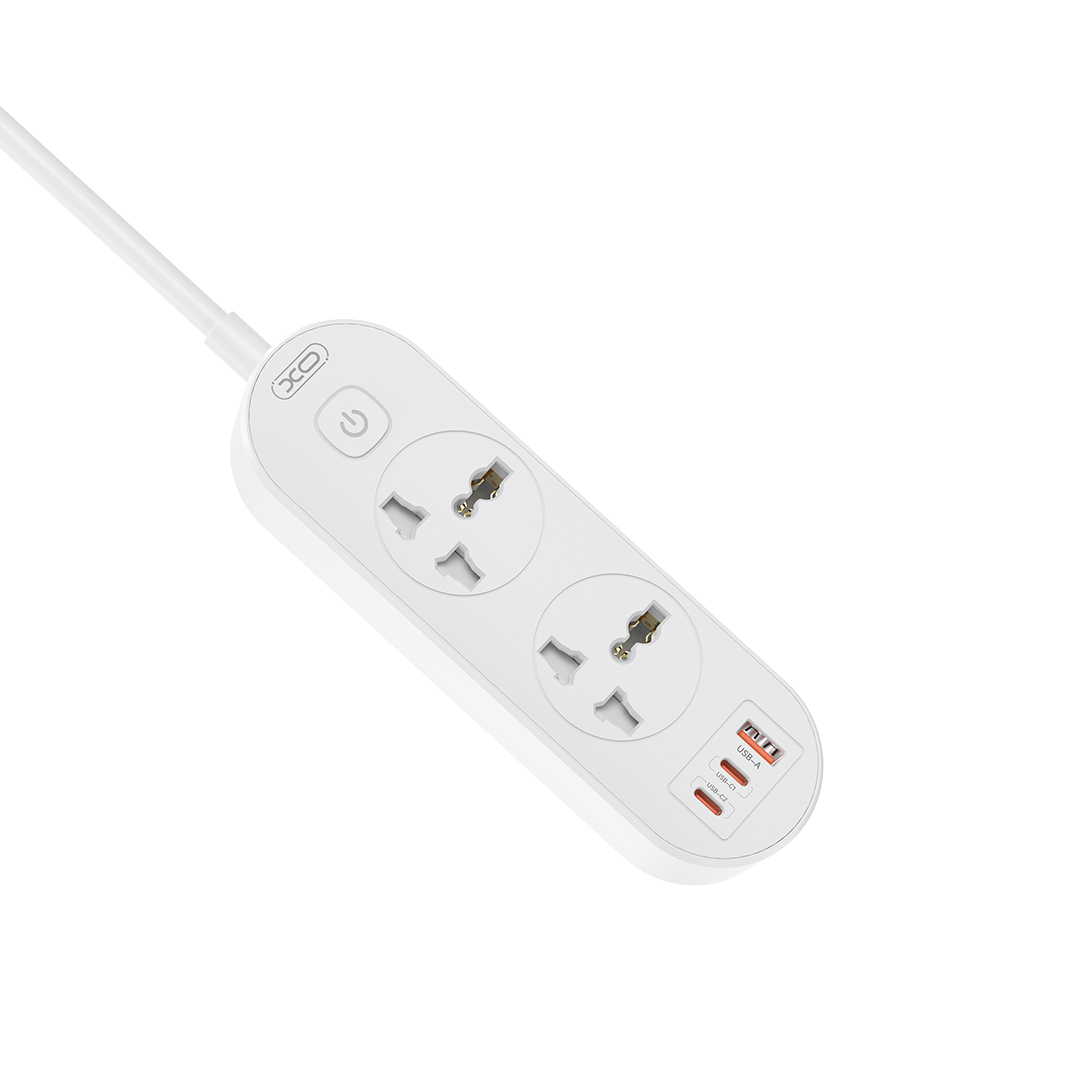 XO WL31 (EU) 30W 2AC + 1USB-A + 2USB-C με Διακόπτη XO WL31 (EU) 30W 2AC + 1USB-A + 2USB-C με Διακόπτη - Image 2