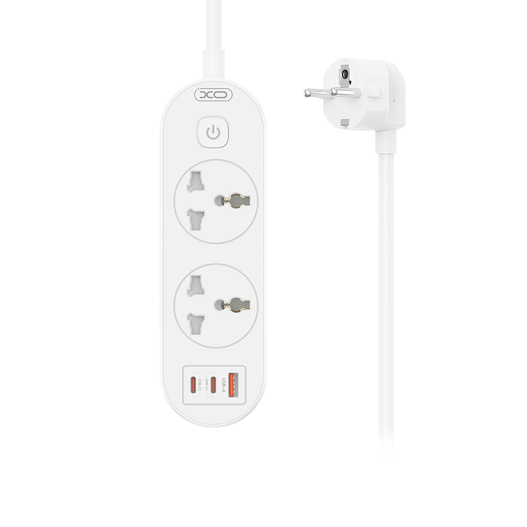 XO WL31 (EU) 30W 2AC + 1USB-A + 2USB-C με Διακόπτη XO WL31 (EU) 30W 2AC + 1USB-A + 2USB-C με Διακόπτη