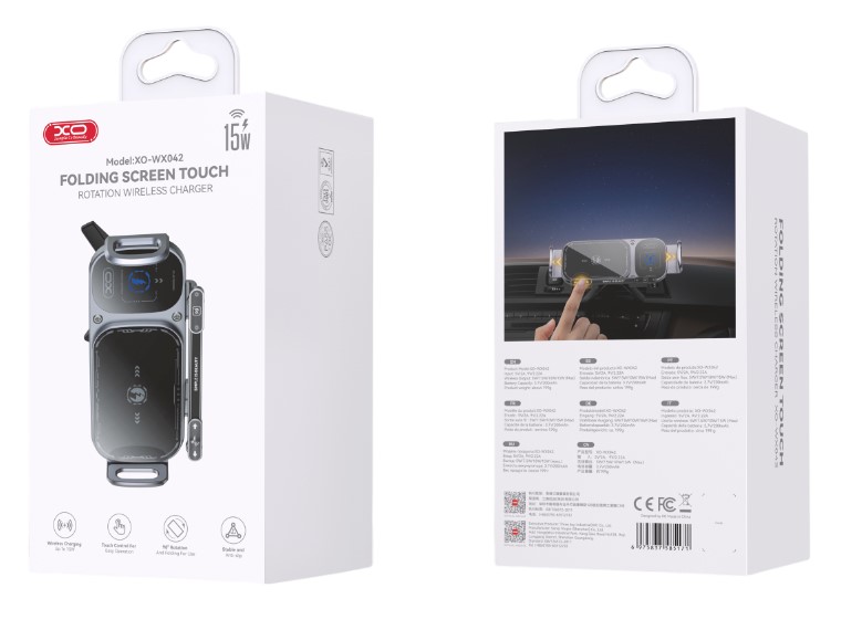 XO WX042 Βάση Κινητού Αυτοκινήτου με Ασύρματη Φόρτιση 15W XO WX042 Βάση Κινητού Αυτοκινήτου με Ασύρματη Φόρτιση 15W - Image 2