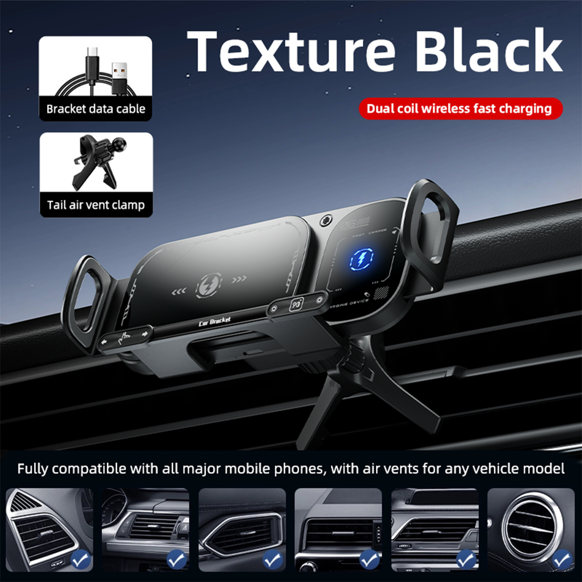 XO WX042 Βάση Κινητού Αυτοκινήτου με Ασύρματη Φόρτιση 15W XO WX042 Βάση Κινητού Αυτοκινήτου με Ασύρματη Φόρτιση 15W - Image 11