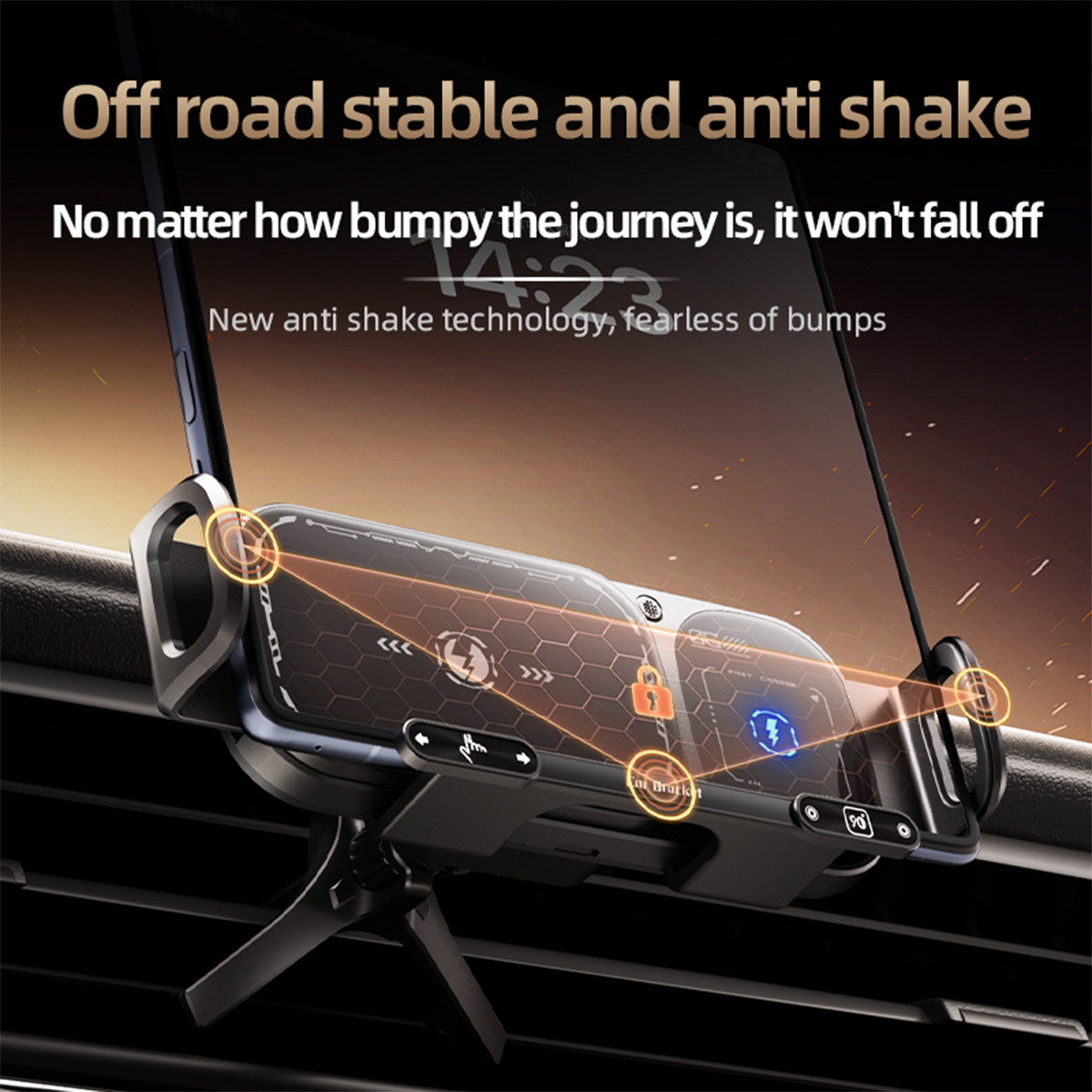 XO WX042 Βάση Κινητού Αυτοκινήτου με Ασύρματη Φόρτιση 15W XO WX042 Βάση Κινητού Αυτοκινήτου με Ασύρματη Φόρτιση 15W - Image 7