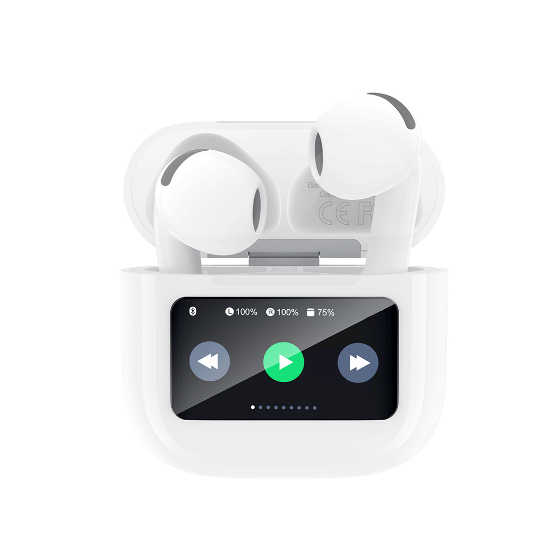 XO X42 Pro Bluetooth Earbuds 6ης Γενιάς TWS με Οθόνη Λευκά XO X42 Pro Bluetooth Earbuds 6ης Γενιάς TWS με Οθόνη Λευκά
