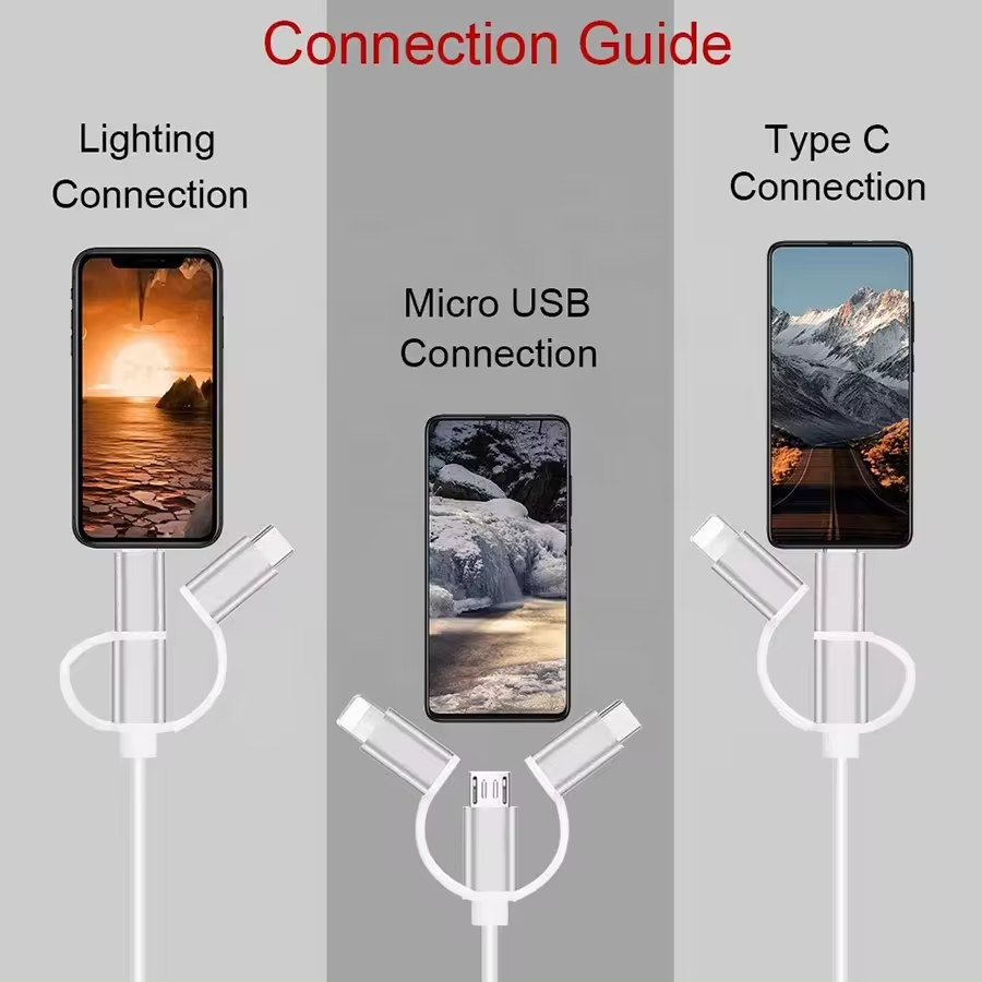 Αντάπτορας 3 σε 1 Type-C 8pin Micro HDTV Αντάπτορας 3 σε 1 Type-C 8pin Micro HDTV - Image 5