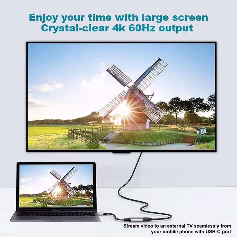 Αντάπτορας Type-C to HDTV 4k 60hz 10cm Αντάπτορας Type-C to HDTV 4k 60hz 10cm - Image 6