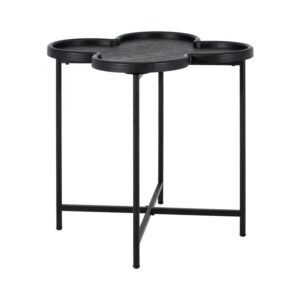 ΒΟΗΘΗΤΙΚΟ ΤΡΑΠΕΖΑΚΙ ΣΑΛΟΝΙΟΥ MDF Fylliana FL03247 ΜΑΥΡΟ ΧΡΩΜΑ 60x67εκ