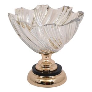 ΓΥΑΛΙΝΗ ΚΟΥΠ ΜΕ ΒΑΣΗ Fylliana 803 ΜΕΛΙ ΧΡΩΜΑ 24x22εκ