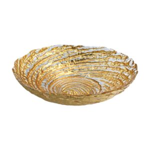 ΓΥΑΛΙΝΗ ΣΤΡΟΓΓΥΛΗ ΦΡΟΥΤΙΕΡΑ Fylliana FL25 ΧΡΥΣΟ ΧΡΩΜΑ 25εκ