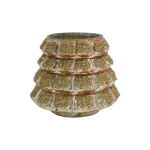 ΓΥΑΛΙΝΟ ΕΠΙΤΡΑΠΕΖΙΟ ΚΗΡΟΠΗΓΙΟ-ΡΕΣΩ Fylliana FL720 COPPER ΧΡΩΜΑ 11x10εκ