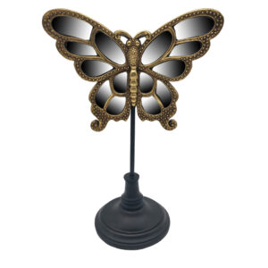 ΔΙΑΚΟΣΜΗΤΙΚΗ ΠΕΤΑΛΟΥΔΑ POLYRESIN ΜΕ ΚΑΘΡΕΦΤΕΣ ΣΕ STAND Fylliana ΧΡΥΣΟ ΧΡΩΜΑ 18.8*10.5*27.5 sls