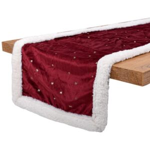 ΔΙΑΚΟΣΜΗΤΙΚΗ ΧΡΙΣΤΟΥΓΕΝΝΙΑΤΙΚΗ ΤΡΑΒΕΡΣΑ Fylliana FL1986 ΜΩΒ-ΛΕΥΚΟ-ΧΡΥΣΟ 40x140εκ