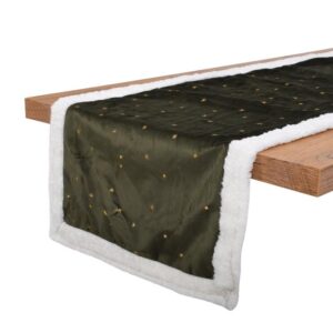 ΔΙΑΚΟΣΜΗΤΙΚΗ ΧΡΙΣΤΟΥΓΕΝΝΙΑΤΙΚΗ ΤΡΑΒΕΡΣΑ Fylliana FL1986 ΠΡΑΣΙΝΟ-ΛΕΥΚΟ-ΧΡΥΣΟ 40x140εκ